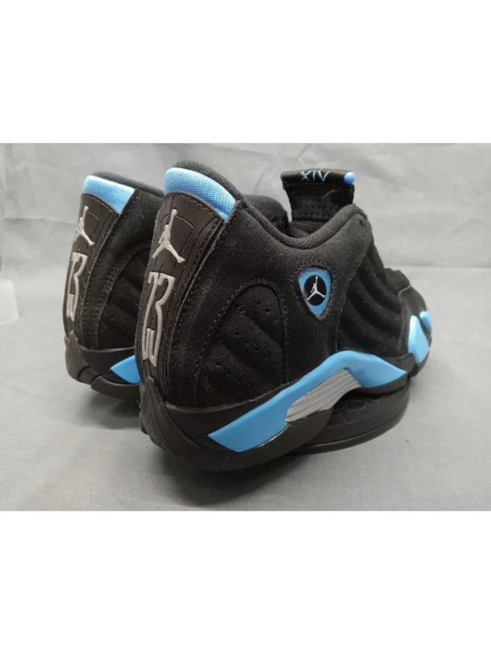 Nike Air Jordan 14 Retro (GS) Black University Blue Boys Size 5.5 NEW NO BOX!